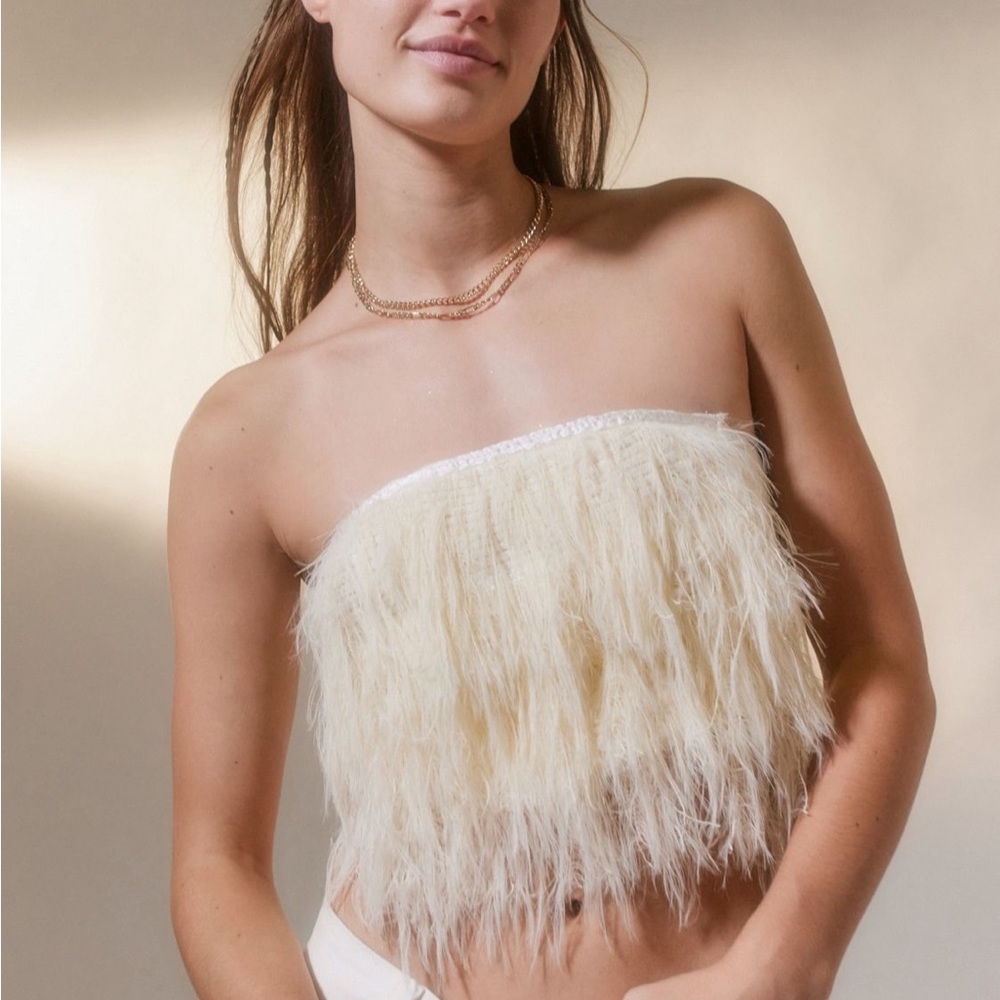 URBAN OUTFITTERS 🤍🧚🏼‍♀️Cassie Fully Tube Top🤍🧚🏼‍♀️